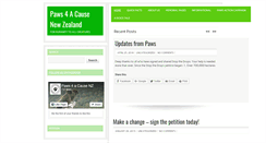 Desktop Screenshot of paws4acausenz.com